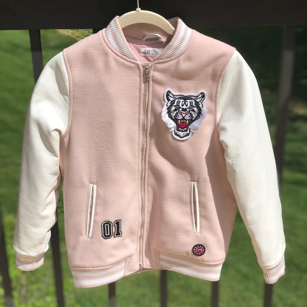 Girls letter jacket! Very comfortable too!